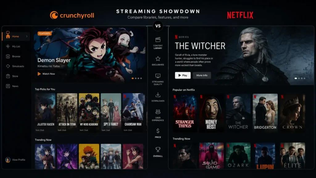 Crunchyroll Vs Netflix