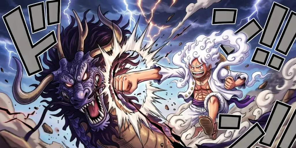 Luffy Gear 5 vs Kaido
