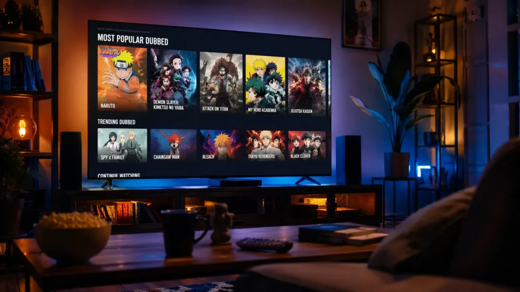 Most Popular Dubbed Anime