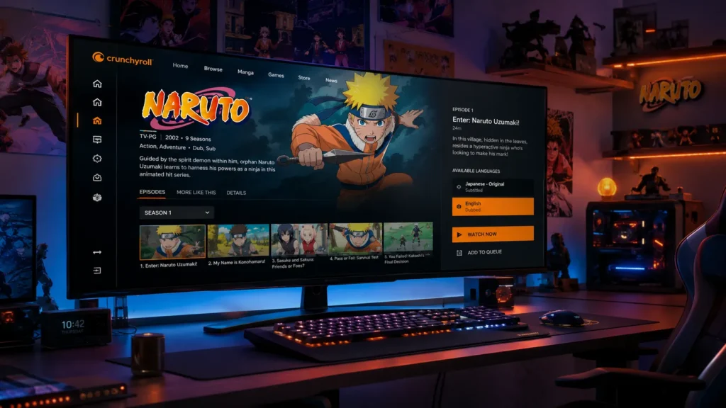 Naruto Guide on Crunchyroll