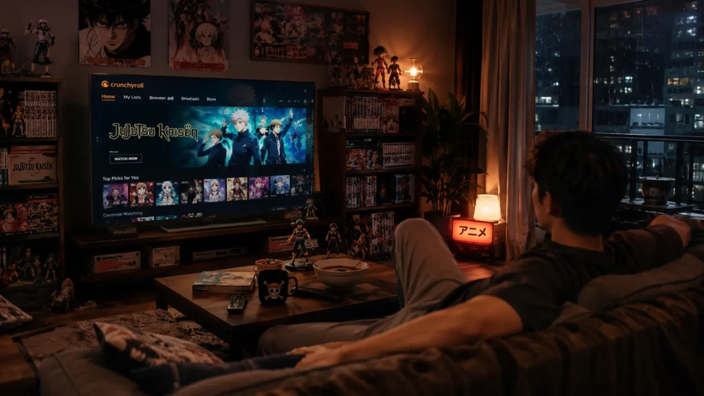 Peacefully Watching Anime