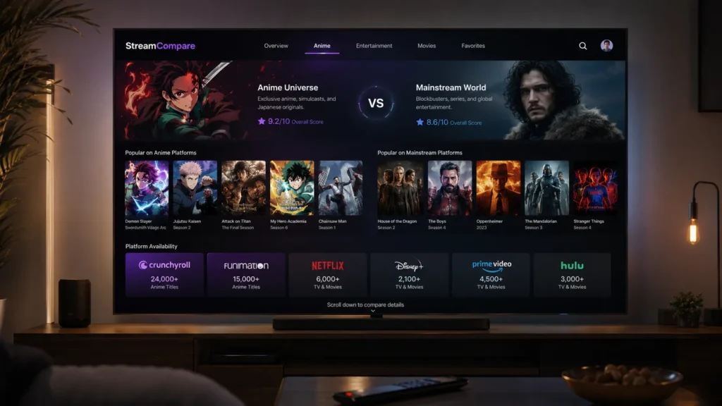 Streaming plaforms compared
