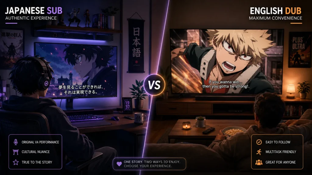 Sub vs Dub