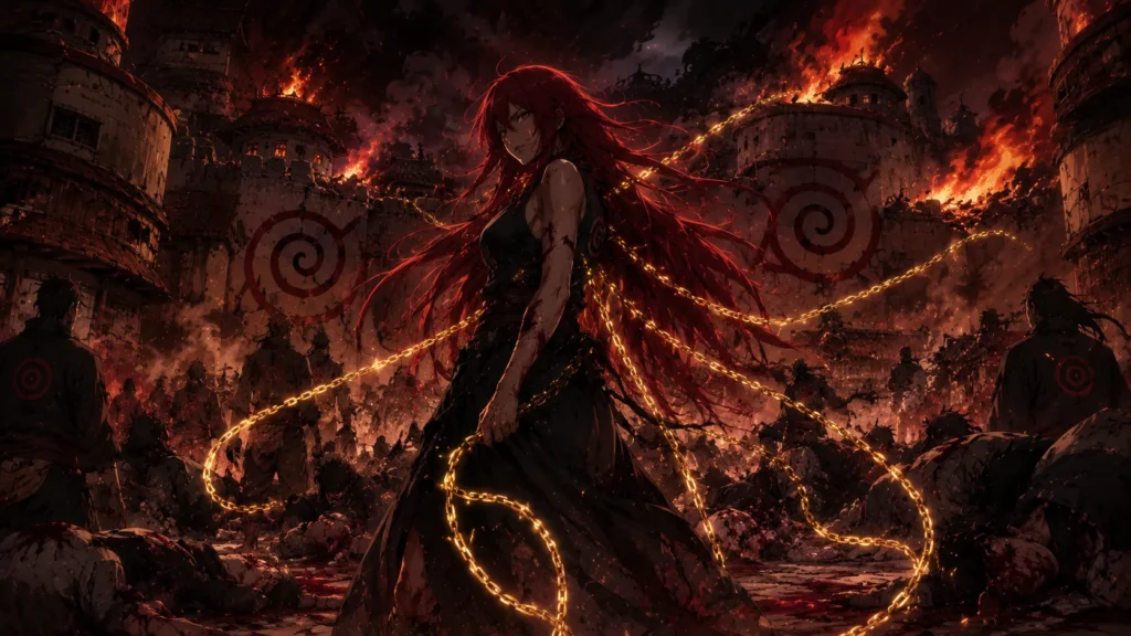 The destruction of Uzushiogakure and the power of the Uzumaki clan.