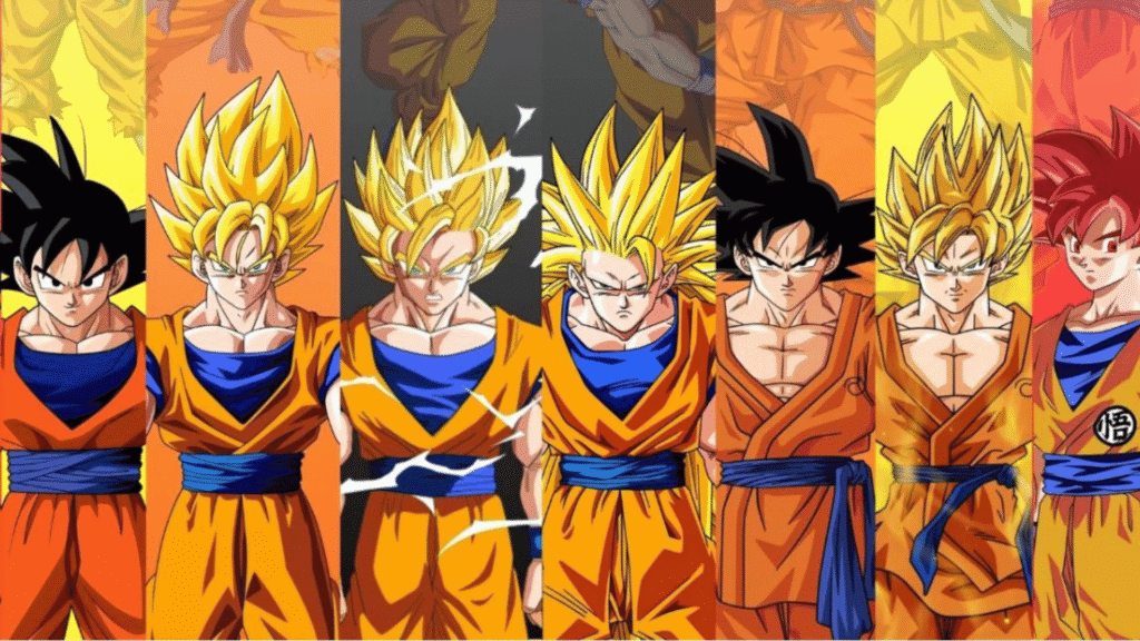 goku super saiyan forms in order